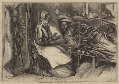 Christmas Charity, Interiør af et Hospital i Østen af Henry James Townsend