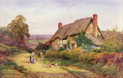Første møde (akvarel) af Henry John Sylvester Stannard