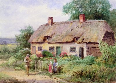 Spillemanden (akvarel) af Henry John Sylvester Stannard