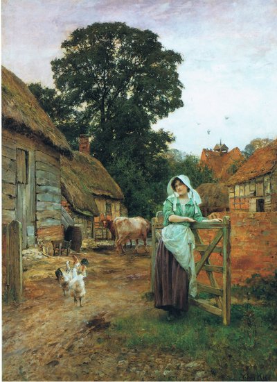 Ved gårdporten af Henry John Yeend King