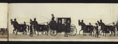 En del af panoramaudsigten over hele begravelsesoptoget af Arthur, hertug af Wellington (farvet akvatint) af Henry Jr and Sala George Augustus Alken