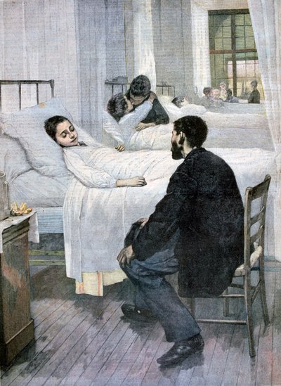 Besøgsdag på Hospitalet, 1893 af Henri Jules Jean Geoffroy