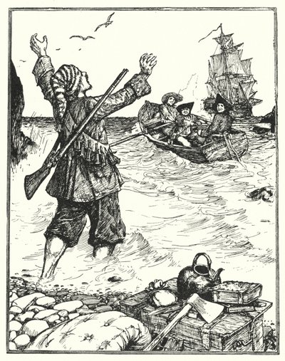 Alexander Selkirk (litho) af Henry Justice Ford