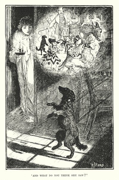 "Og hvad tror du, hun så" (gravering) af Henry Justice Ford