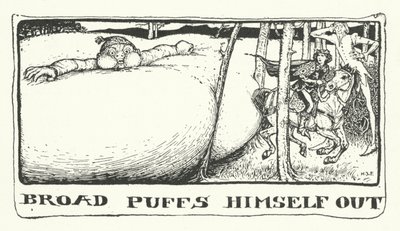 Broad puster sig selv ud (gravering) af Henry Justice Ford