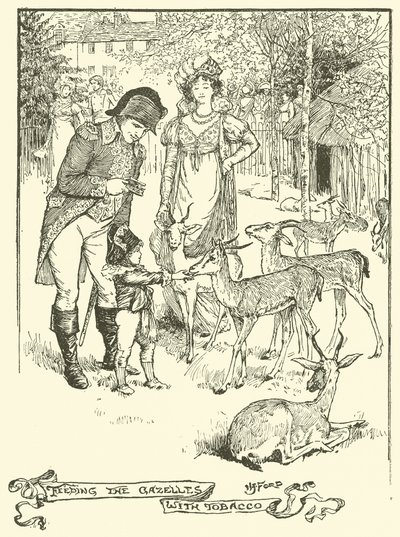 Fodre gazellerne med tobak (gravering) af Henry Justice Ford