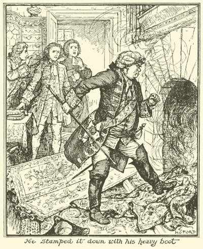 Han stemplede det ned med sin tunge støvle af Henry Justice Ford