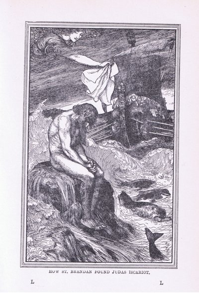 Hvordan Sankt Brendan fandt Judas Iskariot, 1912 af Henry Justice Ford