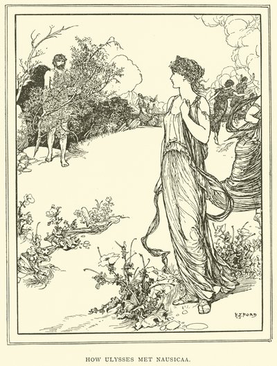 Hvordan Ulysses mødte Nausicaa af Henry Justice Ford