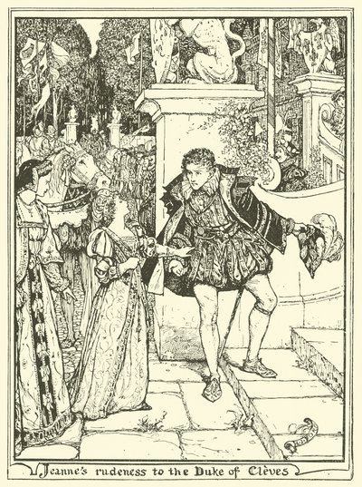 Jeannes Uhøflighed over for hertugen af Cleves af Henry Justice Ford