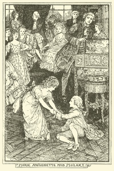 Marie Antoinette og Mozart af Henry Justice Ford