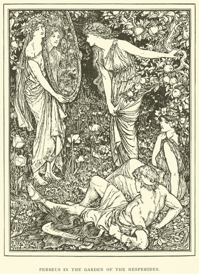 Perseus i Hesperidernes Have af Henry Justice Ford