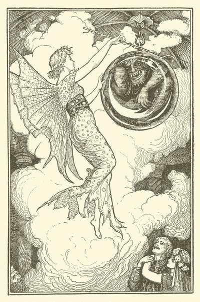 Prins Narcissus og prinsessen Potentilla (gravering) af Henry Justice Ford