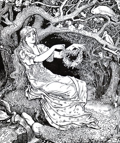 Prinsesse Narcissus og Prinsesse Potentilla af Henry Justice Ford
