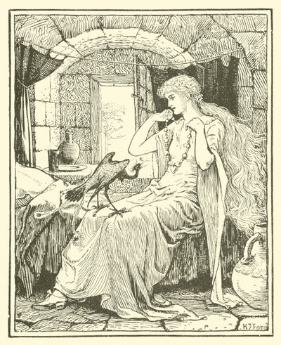Den blå fugl (gravering) af Henry Justice Ford