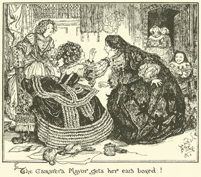 Borgmesteren fra Camarera får sine ører i en æske! (gravering) af Henry Justice Ford