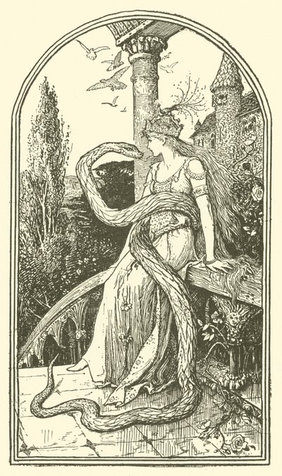 The Enchanted Snake (gravering) af Henry Justice Ford