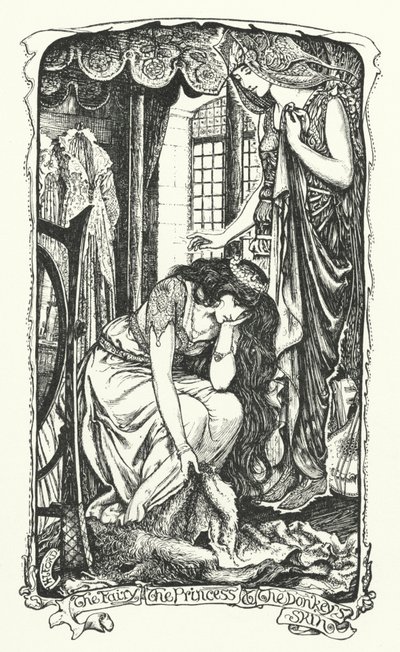 Feen, prinsessen og æslets hud (gravering) af Henry Justice Ford