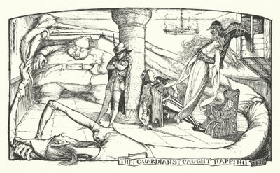 Vogterne taget i dvale (gravering) af Henry Justice Ford