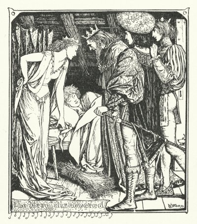 The Hero Discovered (gravering) af Henry Justice Ford