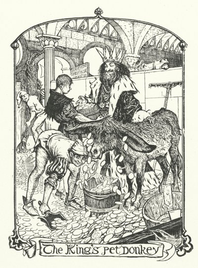 Kongens kæledyrsæsel (gravering) af Henry Justice Ford