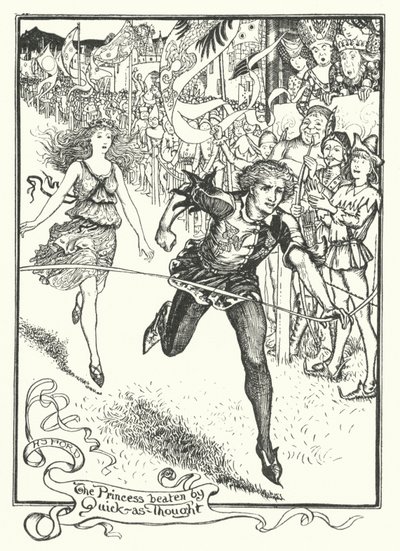 Prinsessen slået af Quick-as-Thought (gravering) af Henry Justice Ford