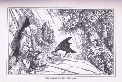 Ravnen bringer brødet, 1912 af Henry Justice Ford