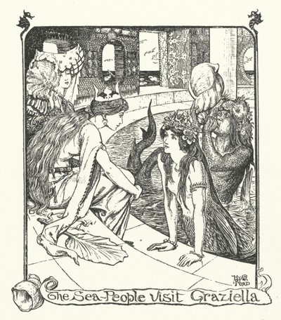 Søfolket besøger Graziella (stik) af Henry Justice Ford