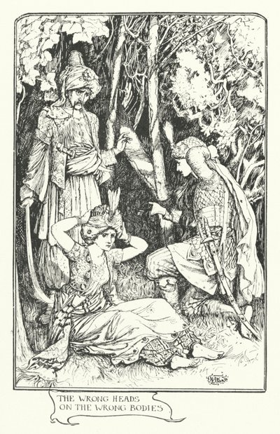 De forkerte hoveder på de forkerte kroppe (gravering) af Henry Justice Ford