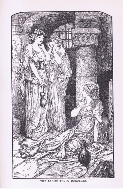 Damerne frister Dorethea, 1912 af Henry Justice Ford