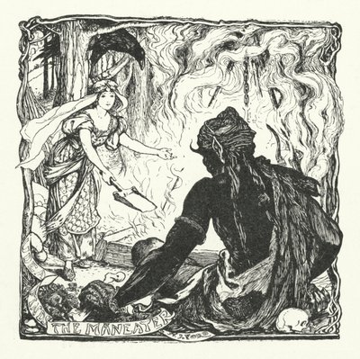 Udea Finds the Maneater (gravering) af Henry Justice Ford