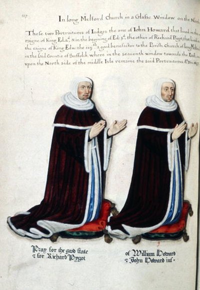 Portrætter af Richard Pygot og William Howard af Henry Lilly