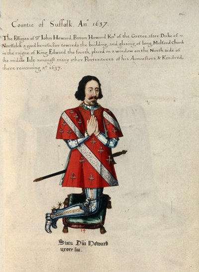 Sir John Howard Baron Howard Ridder af strømpebåndet af Henry Lilly