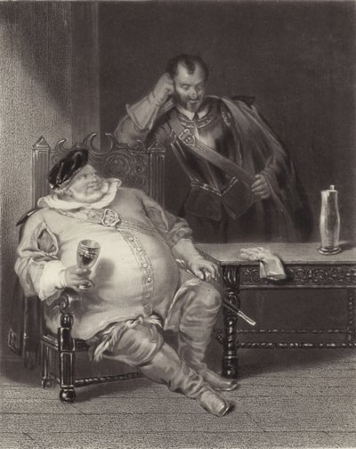 Falstaff og Bardolph af Henry Liverseege