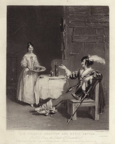 Sir Piercie Shafton og Mysie Happer af Henry Liverseege