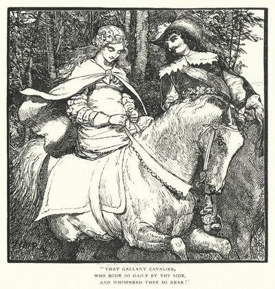 Fair Ines (gravering) af Henry Marriott (after) Paget