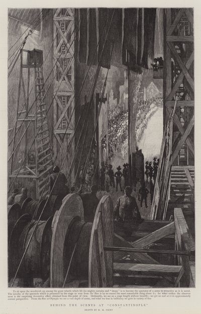 Bag kulisserne i Konstantinopel, i Olympia af Henry Marriott Paget