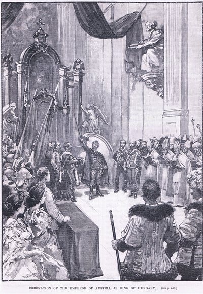 Kroning af kejseren af Østrig som konge af Ungarn 1868 e.Kr af Henry Marriott Paget