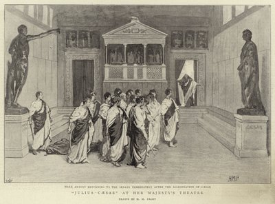 Julius Cæsar ved Hendes Majestæts Teater af Henry Marriott Paget