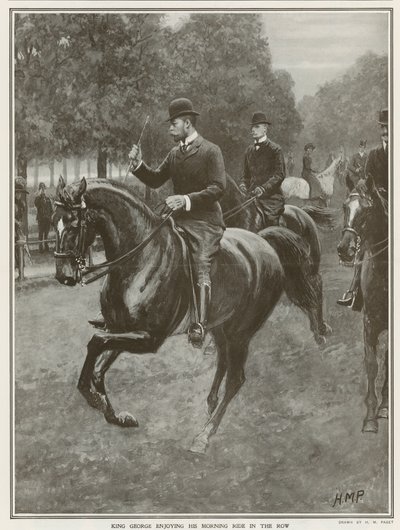 King Georges daglige tur i Hyde Park af Henry Marriott Paget