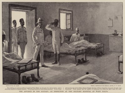The Advance in the Soudan, en inspektion på Militærhospitalet i Wady Halfa af Henry Marriott Paget