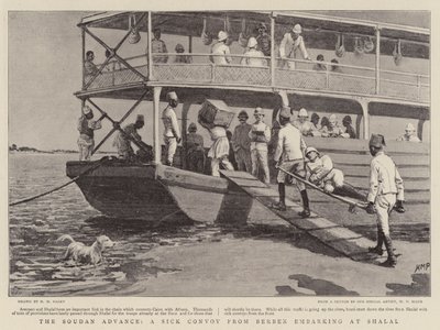 Soudan Advance, en syg konvoj fra berber, der går om bord på Shalal af Henry Marriott Paget