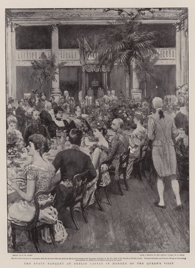 Statens banket på Dublin Castle til ære for dronningens besøg af Henry Marriott Paget
