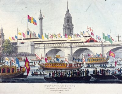 London Bridge ny, London, 1831 af Henry Matthews
