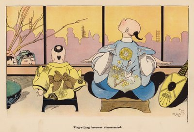 Illustration til The Adventures of a Japanese Doll (farvelitografi) af Henry Mayer