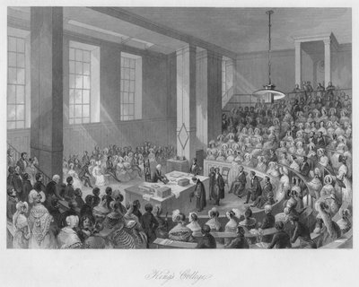 Kings College, c1841 af Henry Melville