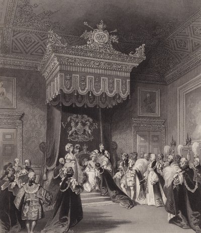 Dronning Victoria på tronen, St James