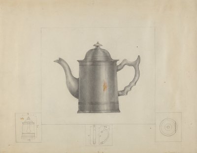 Kaffekande af tin af Henry Meyers