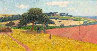 Les Chaumes i Guidel, 1891. af Henry Moret
