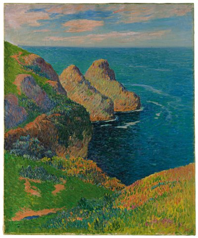 Klipperne ved havet, 1895 af Henry Moret